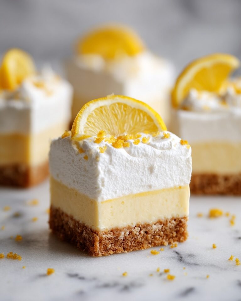 Zesty Lemon Cream Squares Recipe