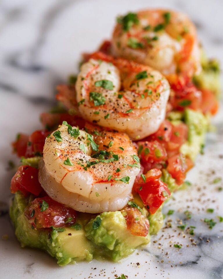 Shrimp and Avocado Garlic Bread Recipe