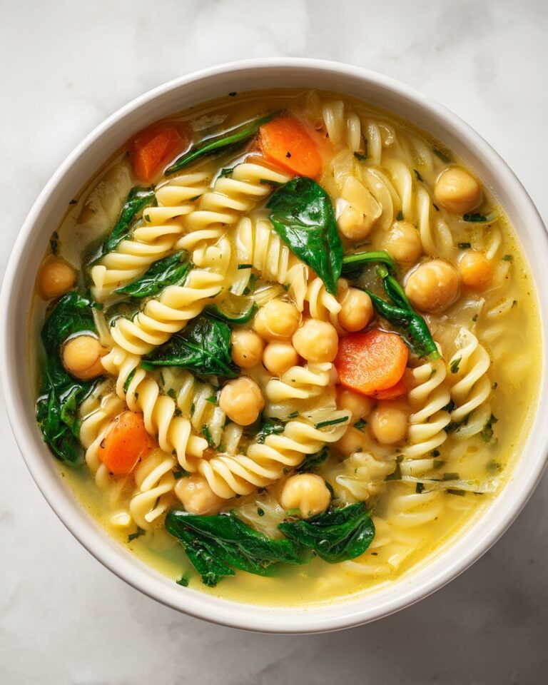 Vegan Chickpea Noodle Soup Recipe