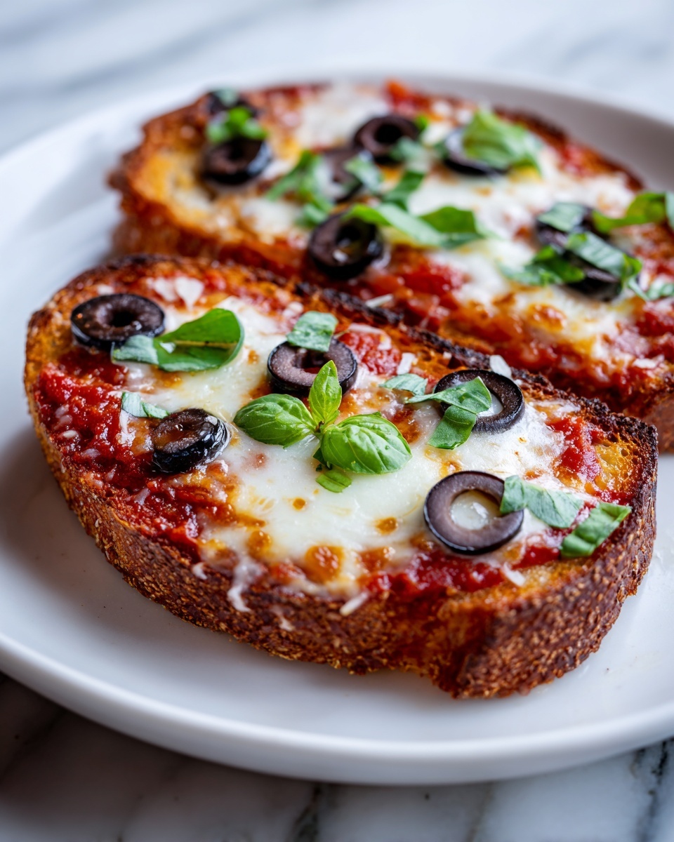 Cheesy Pepperoni Pizza Toast Recipe - Recipe Image