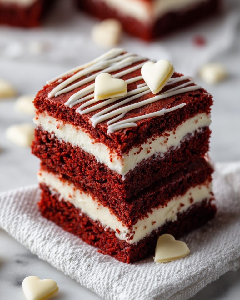 Red Velvet Brownies with White Chocolate Chips Recipe