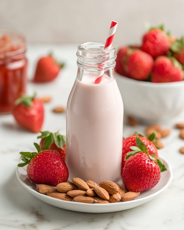 Strawberry Almond Milk Recipe