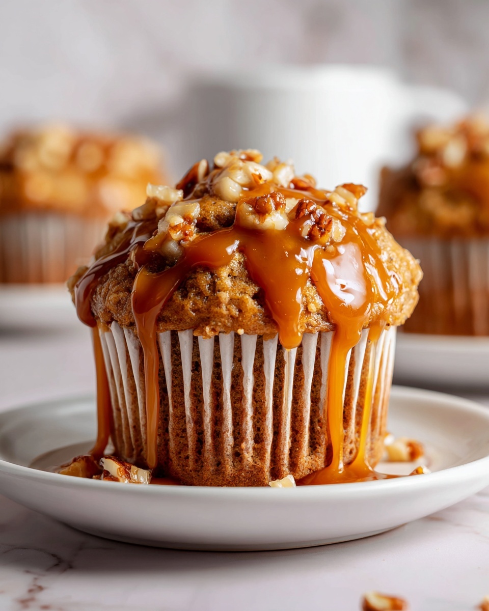 Gooey Caramel Apple Muffins Recipe - Recipe Image