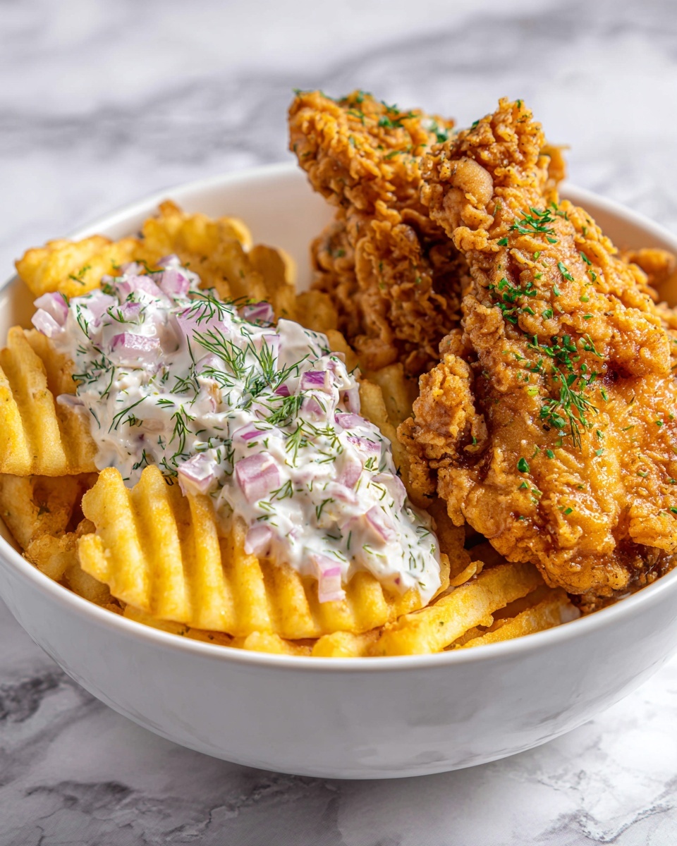 Buttermilk Fried Chicken with Summer Potato Salad Recipe - Recipe Image