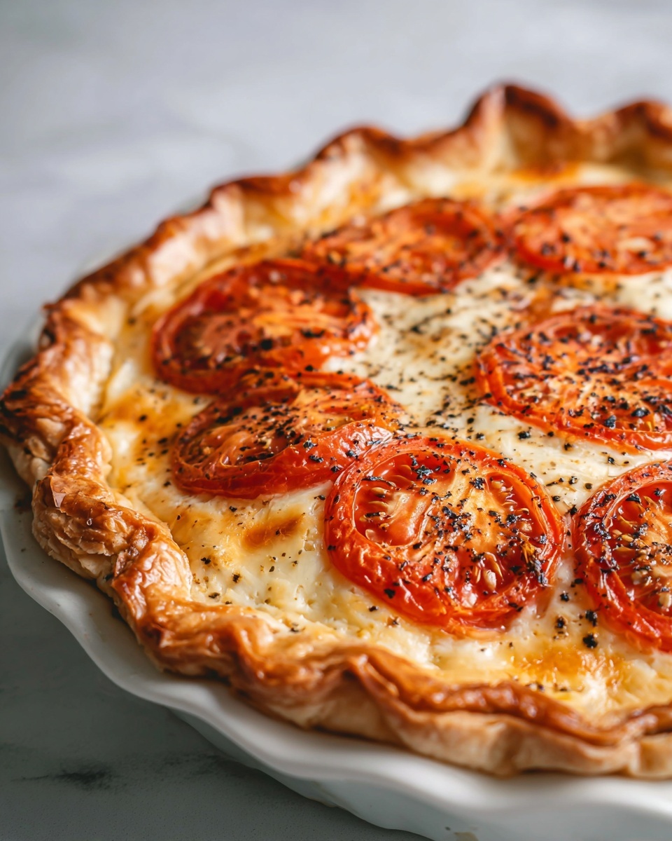 Cheesy Tomato Pie Recipe - Recipe Image