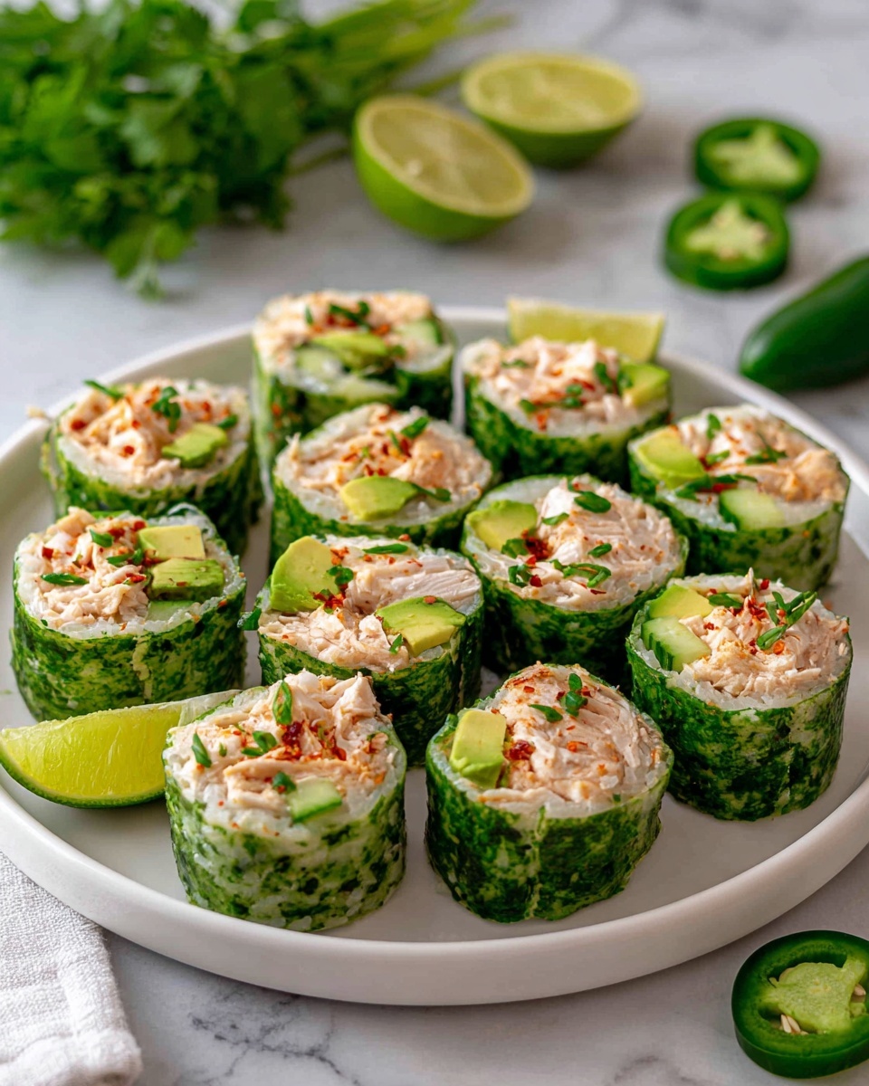 Cucumber Tuna Avocado Salad Rolls Recipe - Recipe Image