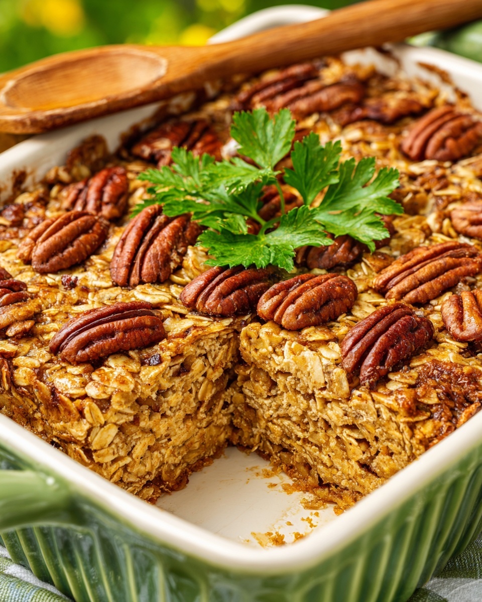 No-Flour, No-Sugar Oatmeal Breakfast Bake Recipe - Recipe Image