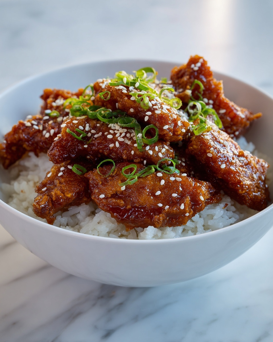 Crispy and Sticky Honey Sesame Chicken Recipe - Recipe Image