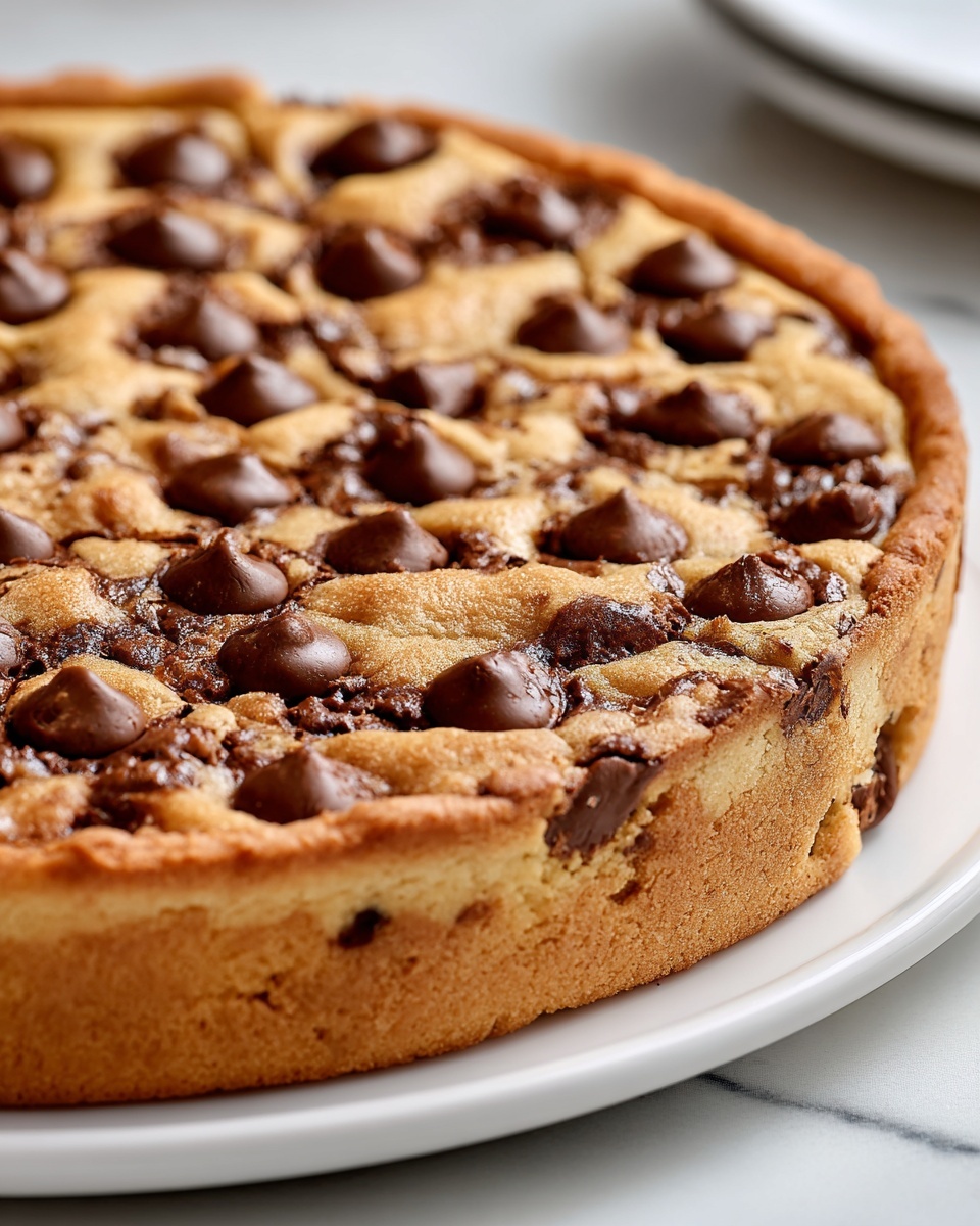 Deep Dish Chickpea Cookie Pie Recipe - Recipe Image