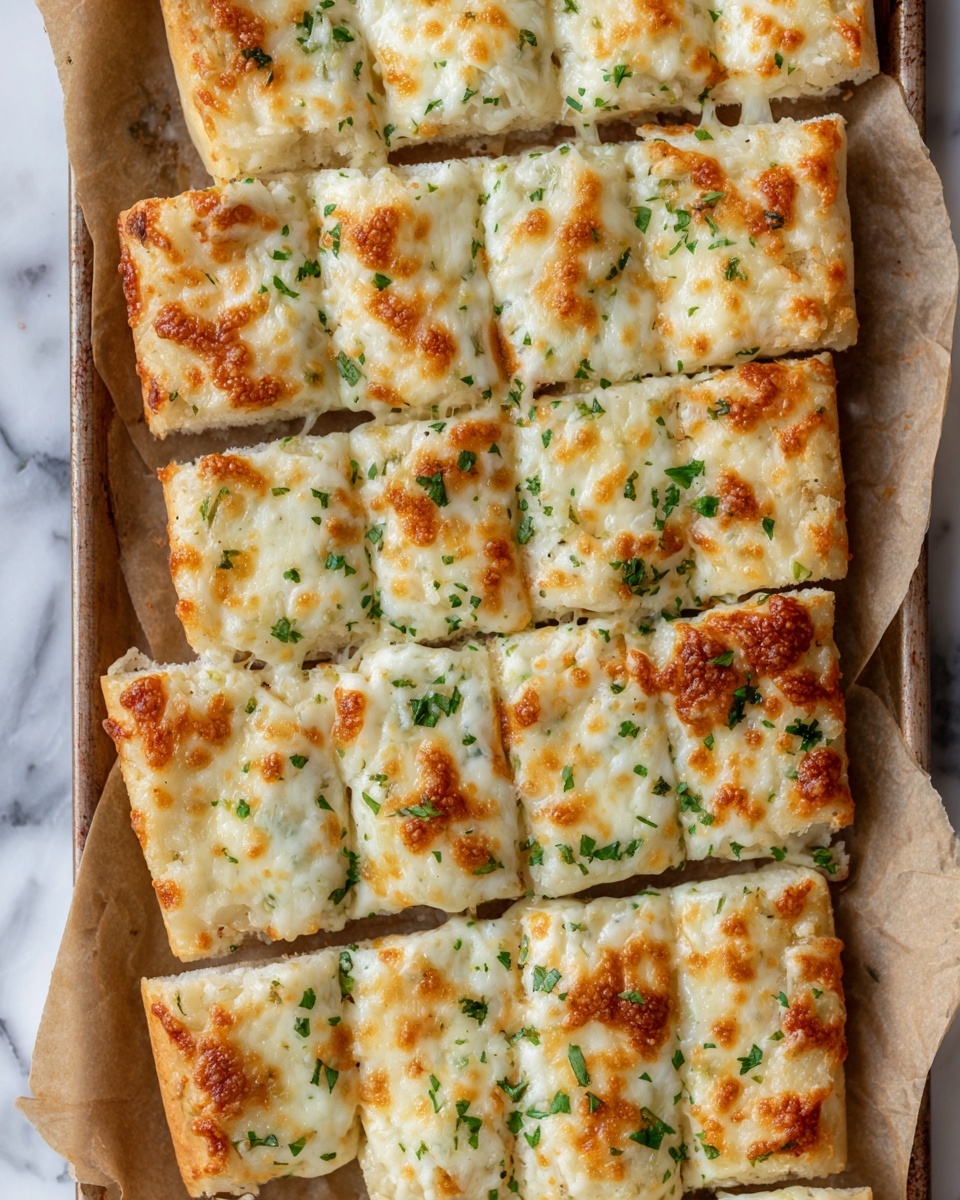 Homemade Cheesy Garlic Breadsticks Recipe - Recipe Image