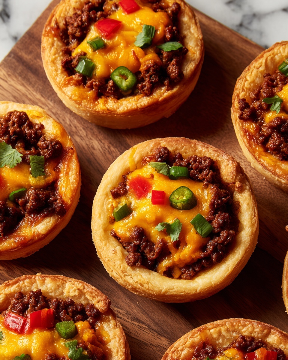 Crescent Roll Taco Cups Recipe - Recipe Image
