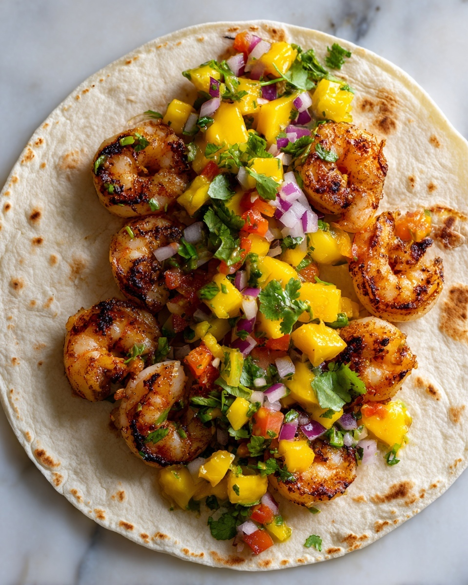 Spicy Shrimp Tacos with Mango Salsa Recipe - Recipe Image