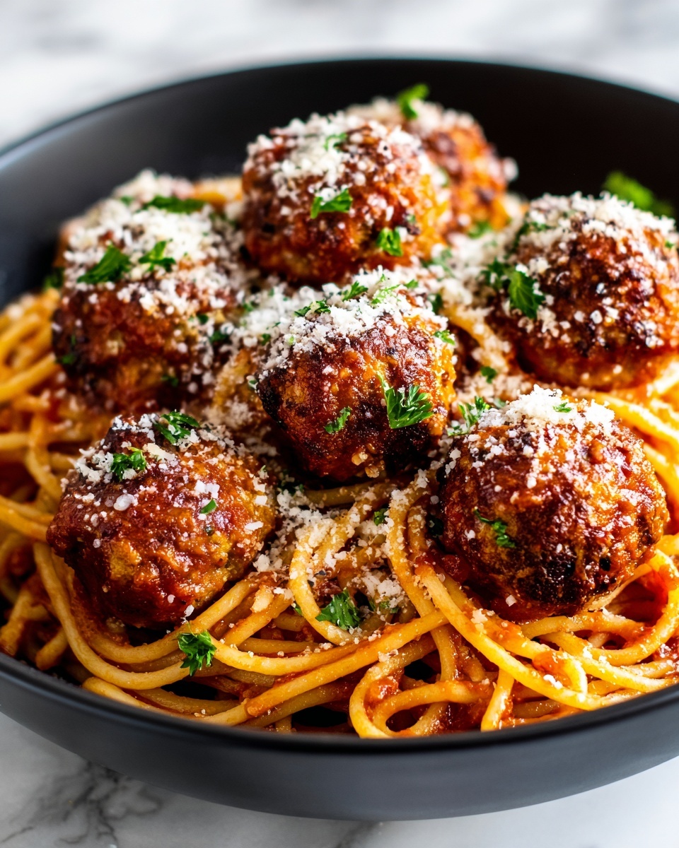 Instant Pot Whole Wheat Spaghetti with Turkey Meatballs Recipe - Recipe Image
