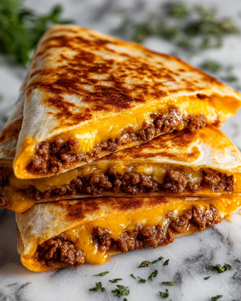 Loaded Taco-Stuffed Cheesy Pockets Recipe - Recipe Image