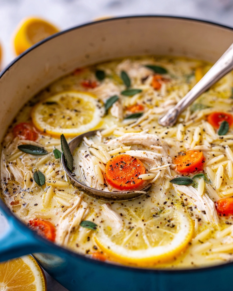 Avgolemono (Greek Egg and Lemon Soup) Recipe - Recipe Image