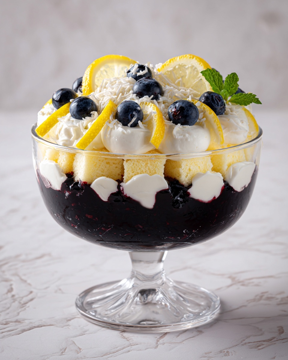 Lemon Blueberry Trifle: A Refreshing Burst of Flavor Recipe - Recipe Image