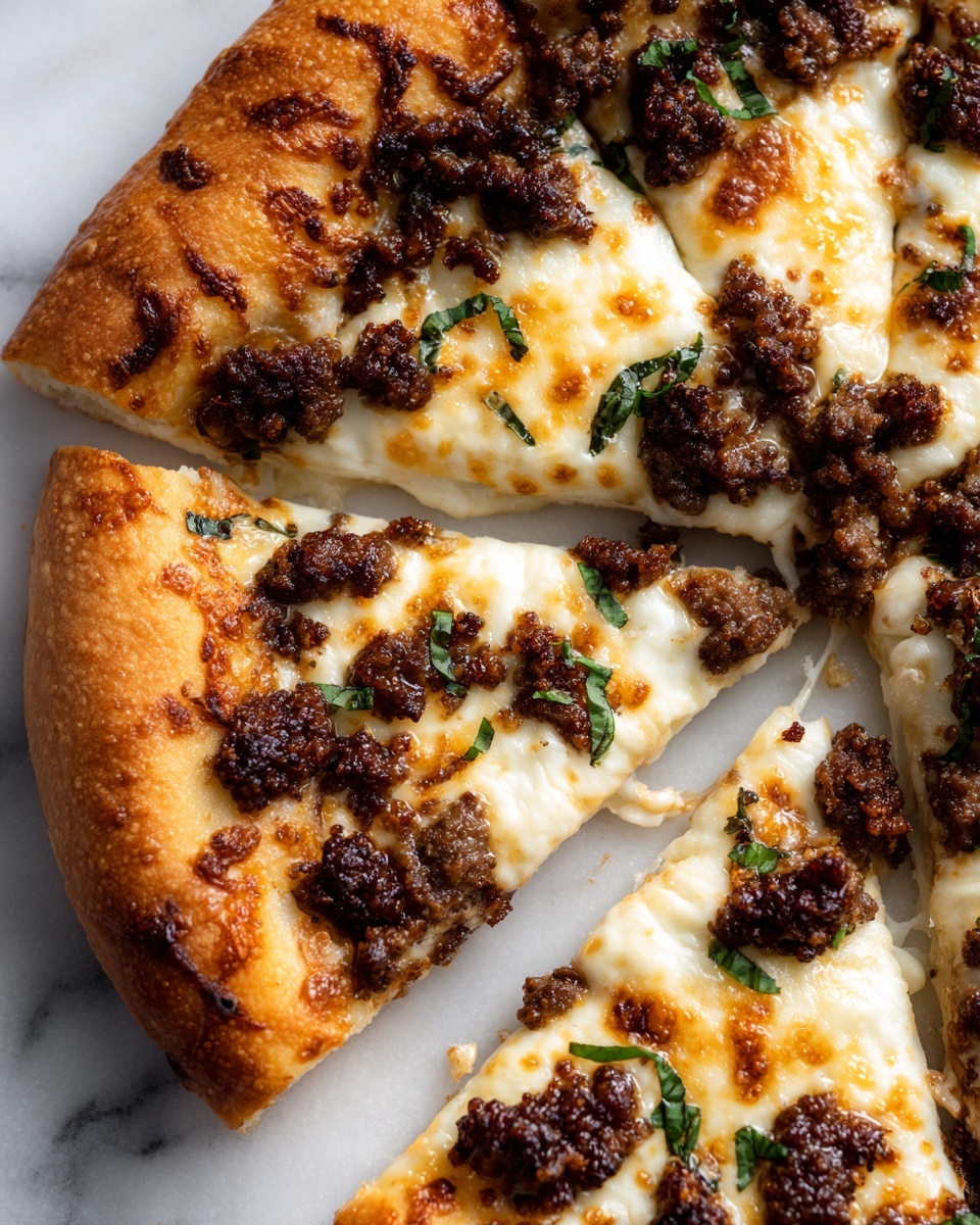 Biscuits and Sausage Gravy Breakfast Pizza Recipe - Recipe Image