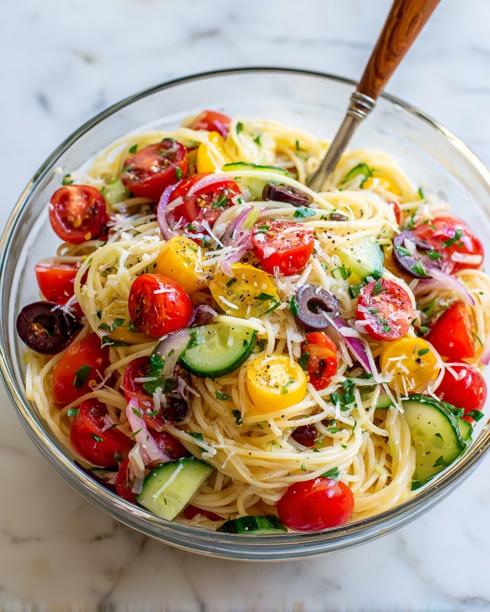 Spaghetti Salad Recipe - Recipe Image