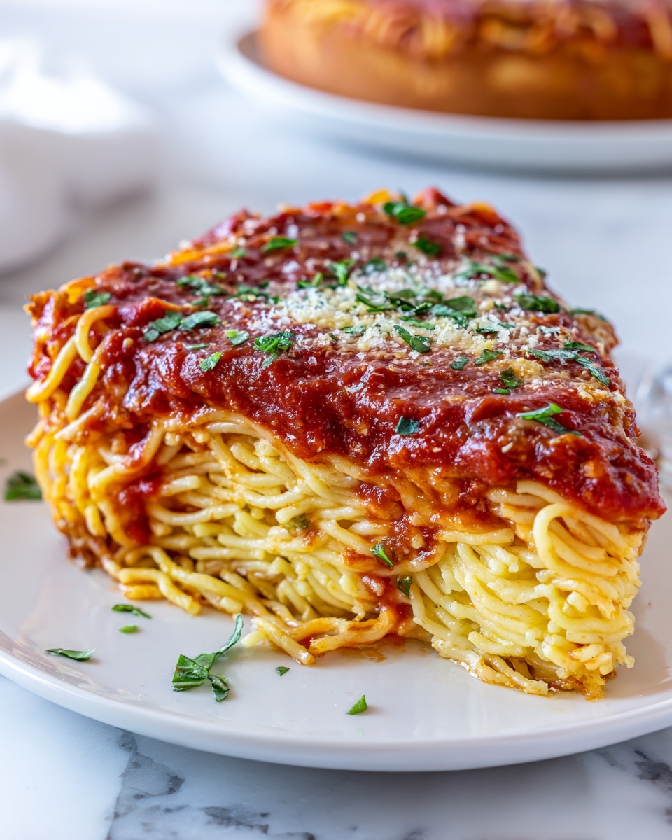Spaghetti Pie Recipe - Recipe Image