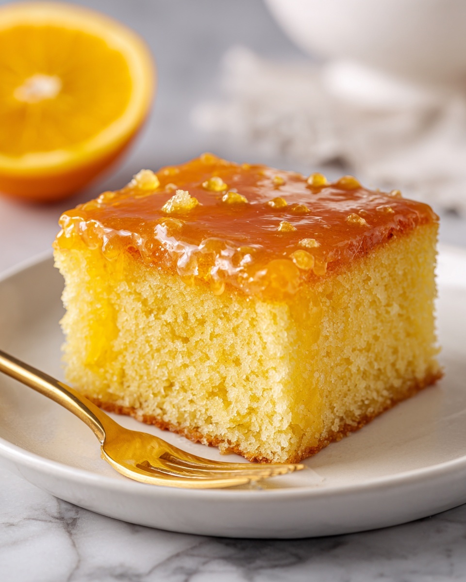 Orange Jello Cake Recipe - Recipe Image