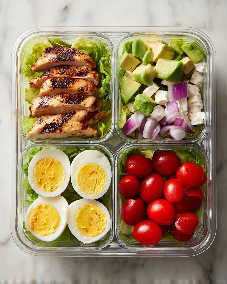 Easy Cobb Salad Meal Prep Recipe - Recipe Image