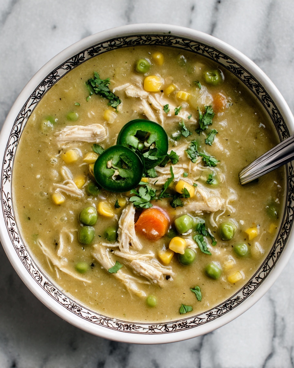Crock Pot Green Enchilada Chicken Soup Recipe - Recipe Image