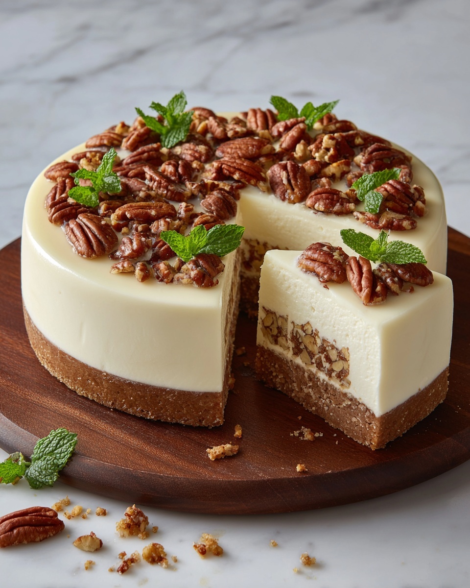 Butter Pecan Cheesecake Recipe - Recipe Image