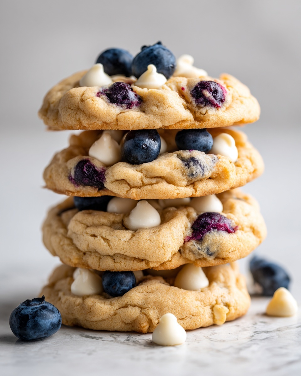 Lemon Blueberry White Chip Cookies Recipe - Recipe Image