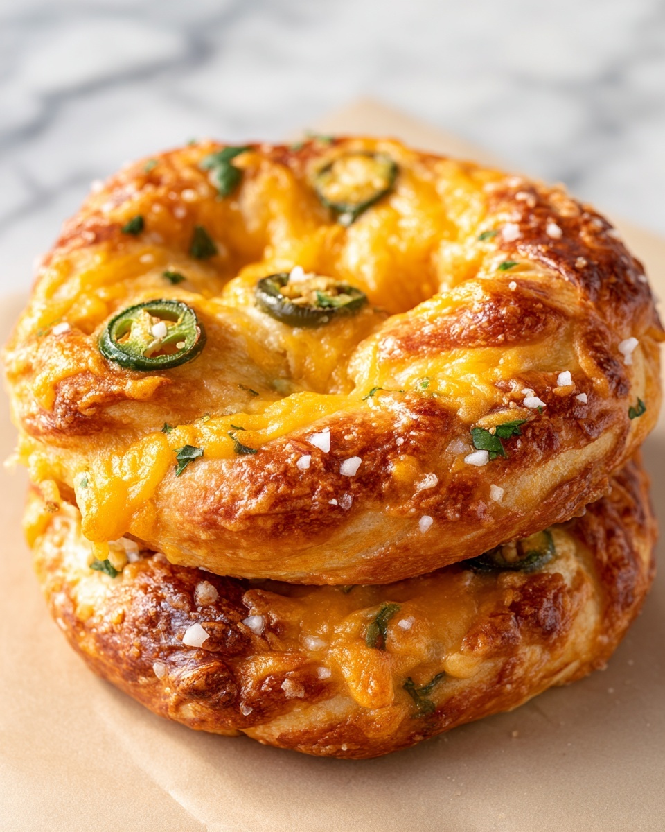 Jalapeño Cheese Stuffed Pretzels Recipe - Recipe Image