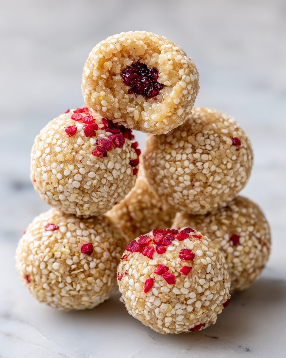Raspberry Almond Energy Bites Recipe - Recipe Image