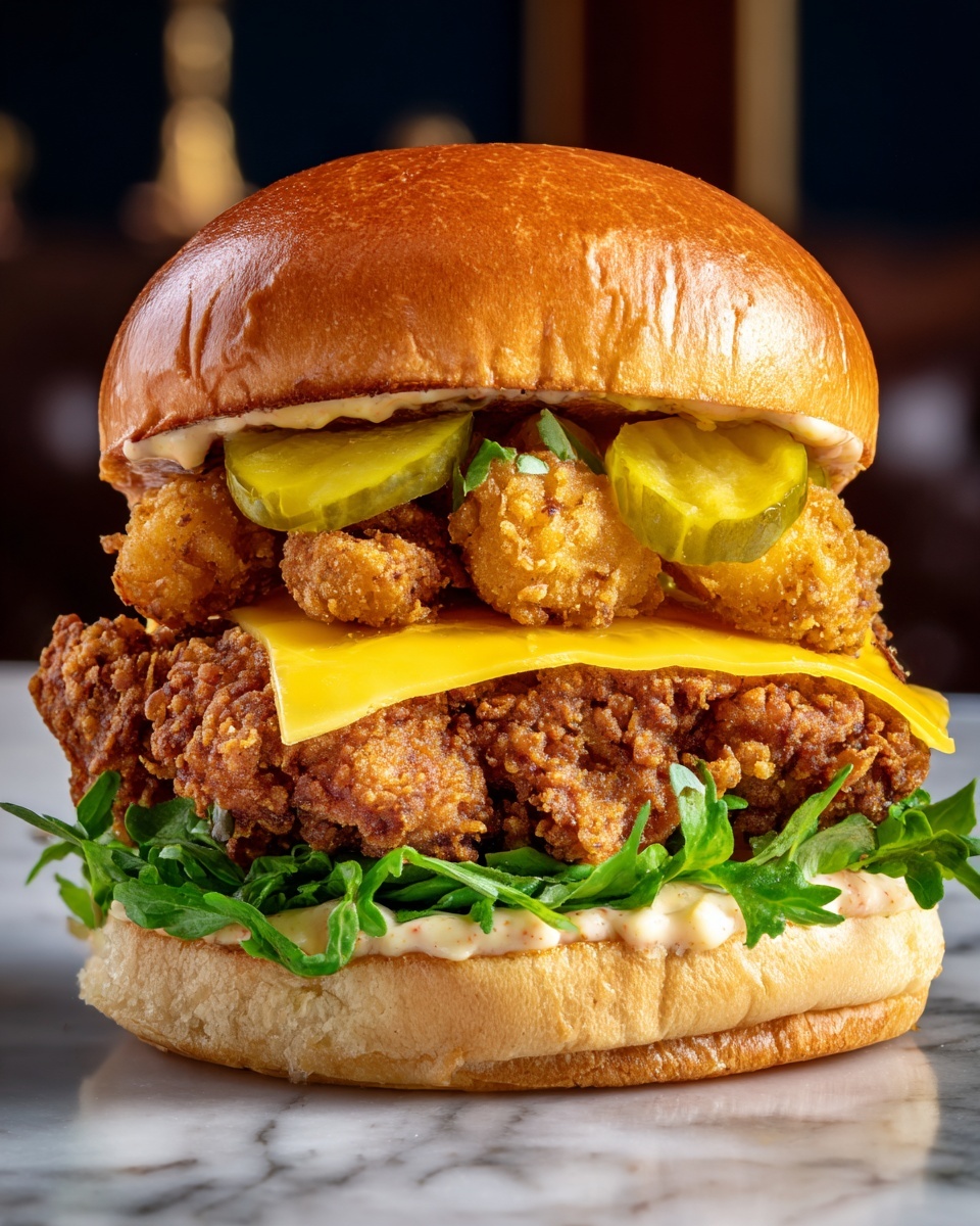 Hot Honey Fried Chicken Sandwiches Recipe - Recipe Image