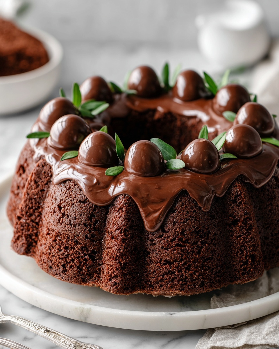 Tender Chocolate Cream Cheese Pound Cake Recipe - Recipe Image
