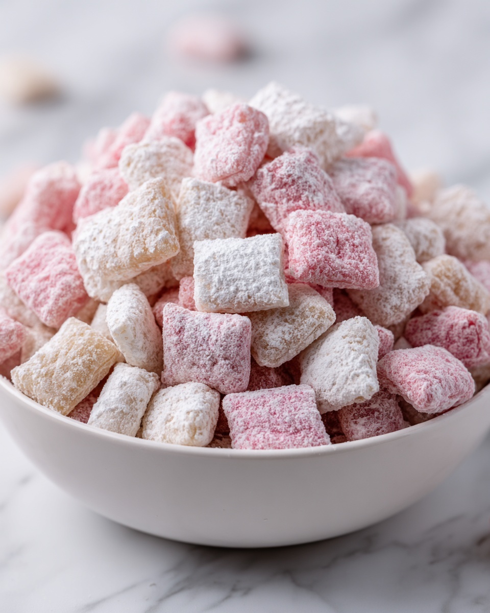 Strawberry Puppy Chow Recipe - Recipe Image