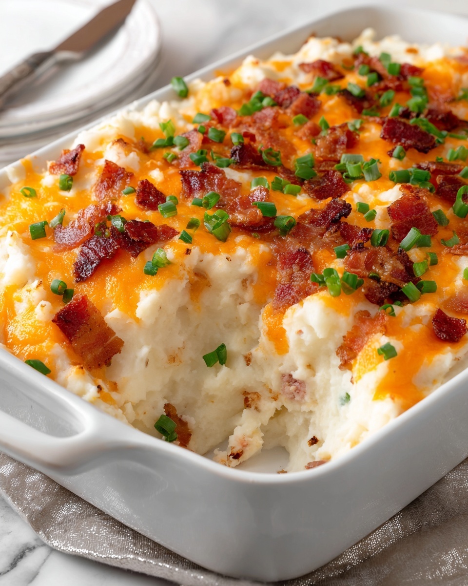 Loaded Mashed Potatoes Casserole: The Ultimate Comfort Food Recipe - Recipe Image