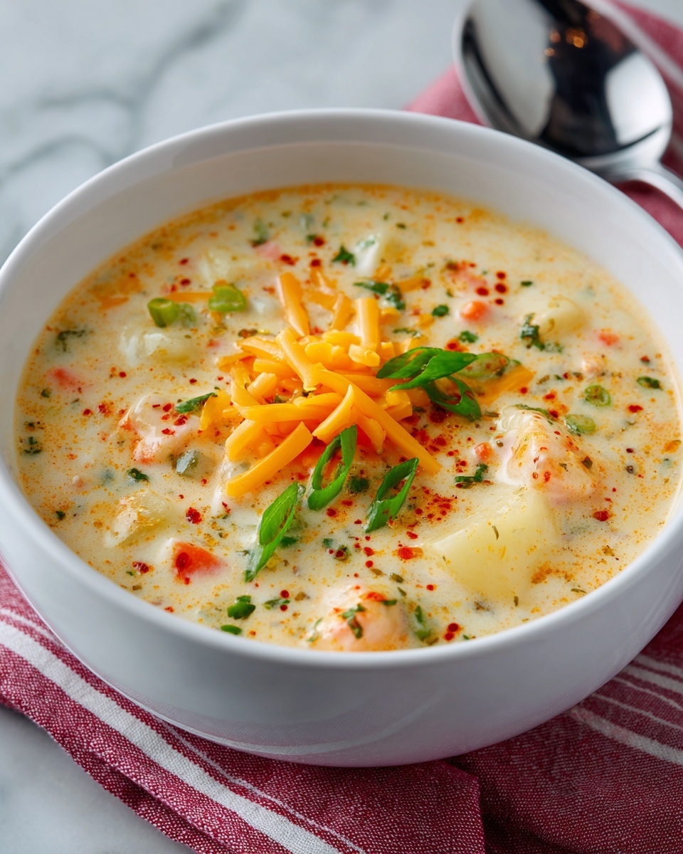 Creamy Potato Soup with Cheddar and Herbs Recipe - Recipe Image