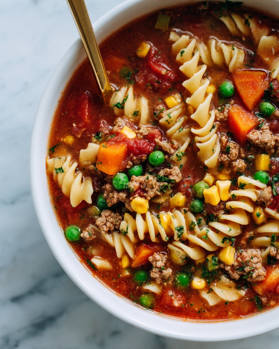 Vegetable Beef Noodle Soup Recipe - Recipe Image