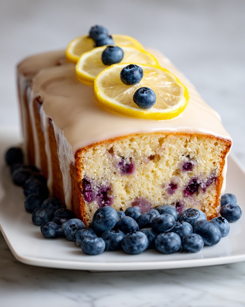 Lemon Blueberry Bread with Lemon Glaze Recipe - Recipe Image