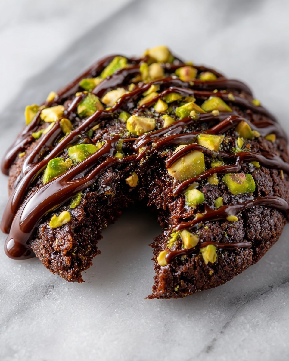 Brown Butter Chocolate Pistachio Cookies Recipe - Recipe Image