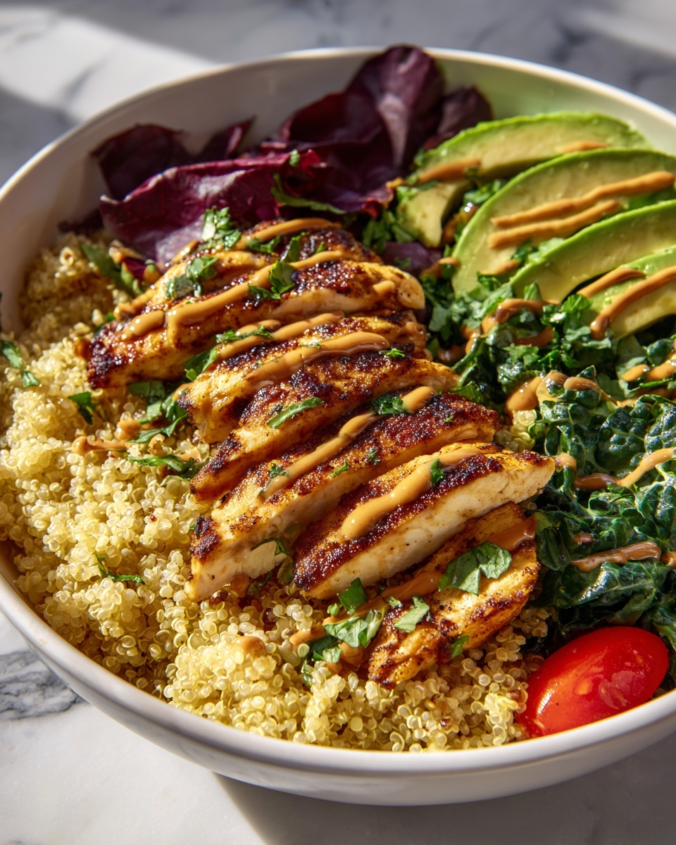 Grilled Chicken and Quinoa Salad Bowl Recipe - Recipe Image