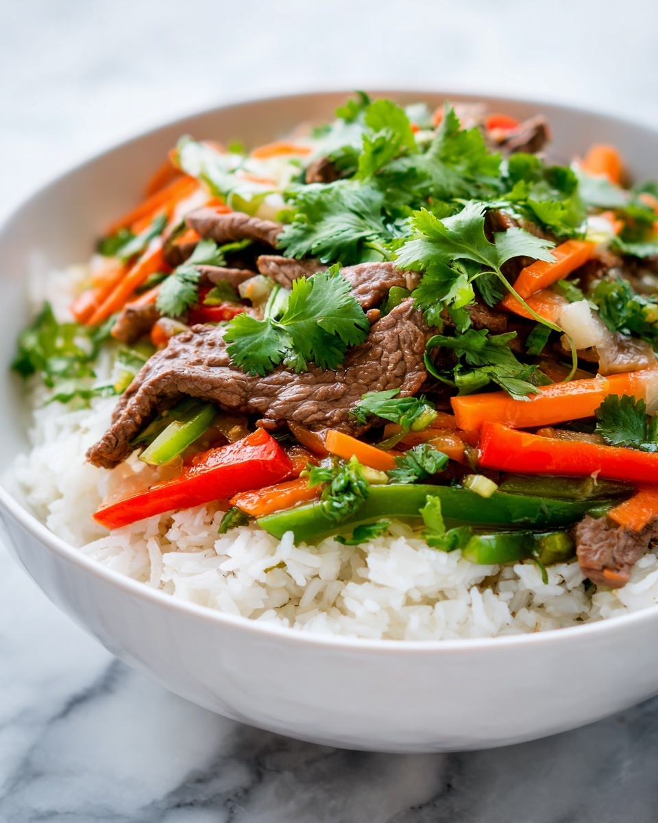 High Protein Steak Fajita Bowl Recipe - Recipe Image