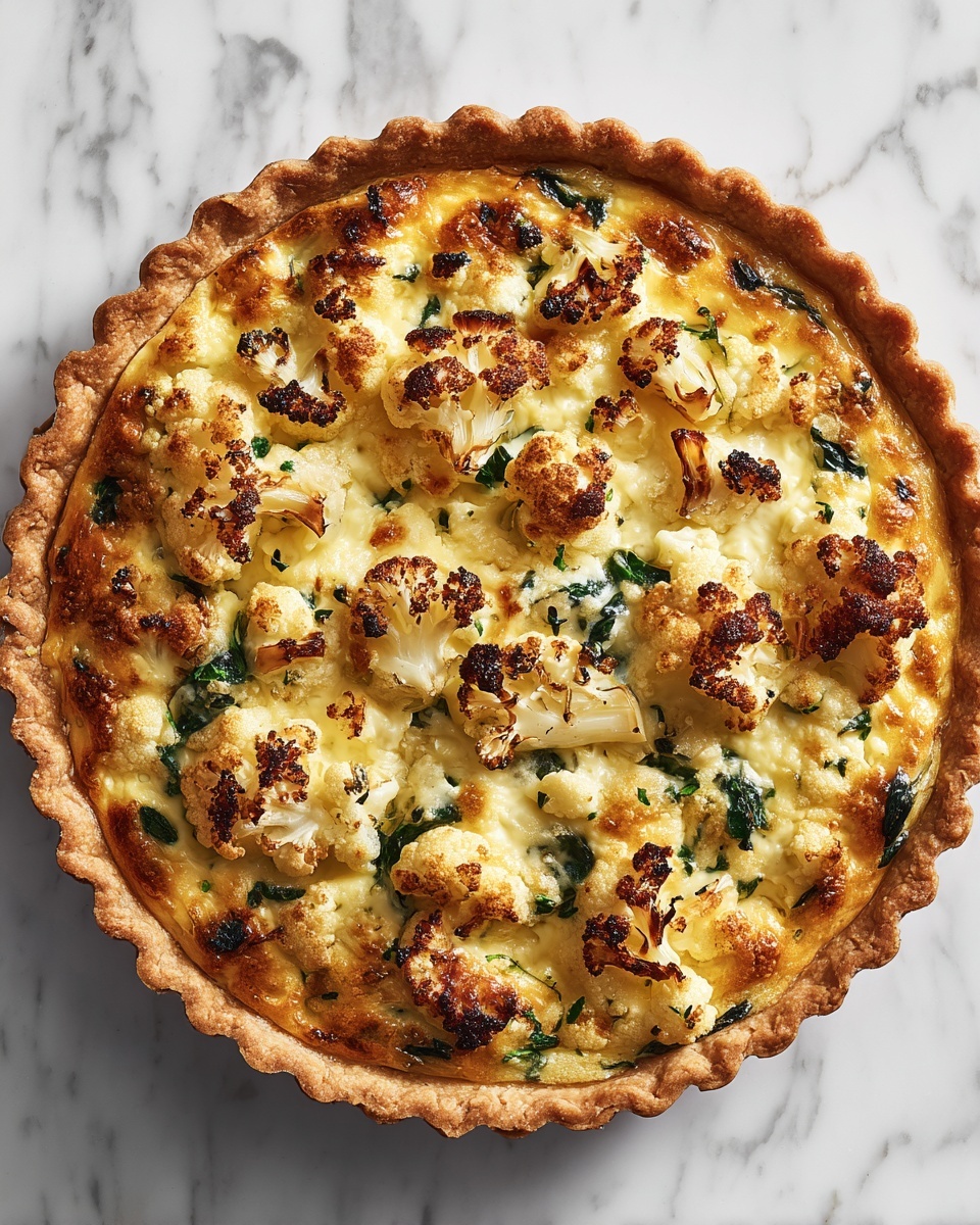 Perfect Cauliflower & Spinach Quiche Recipe - Recipe Image