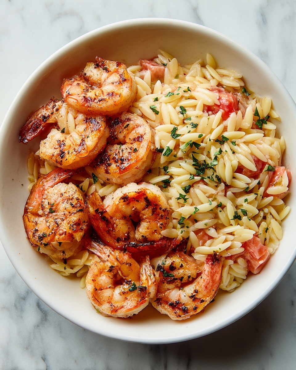 Instant Pot Tomato and Shrimp Orzo Recipe - Recipe Image