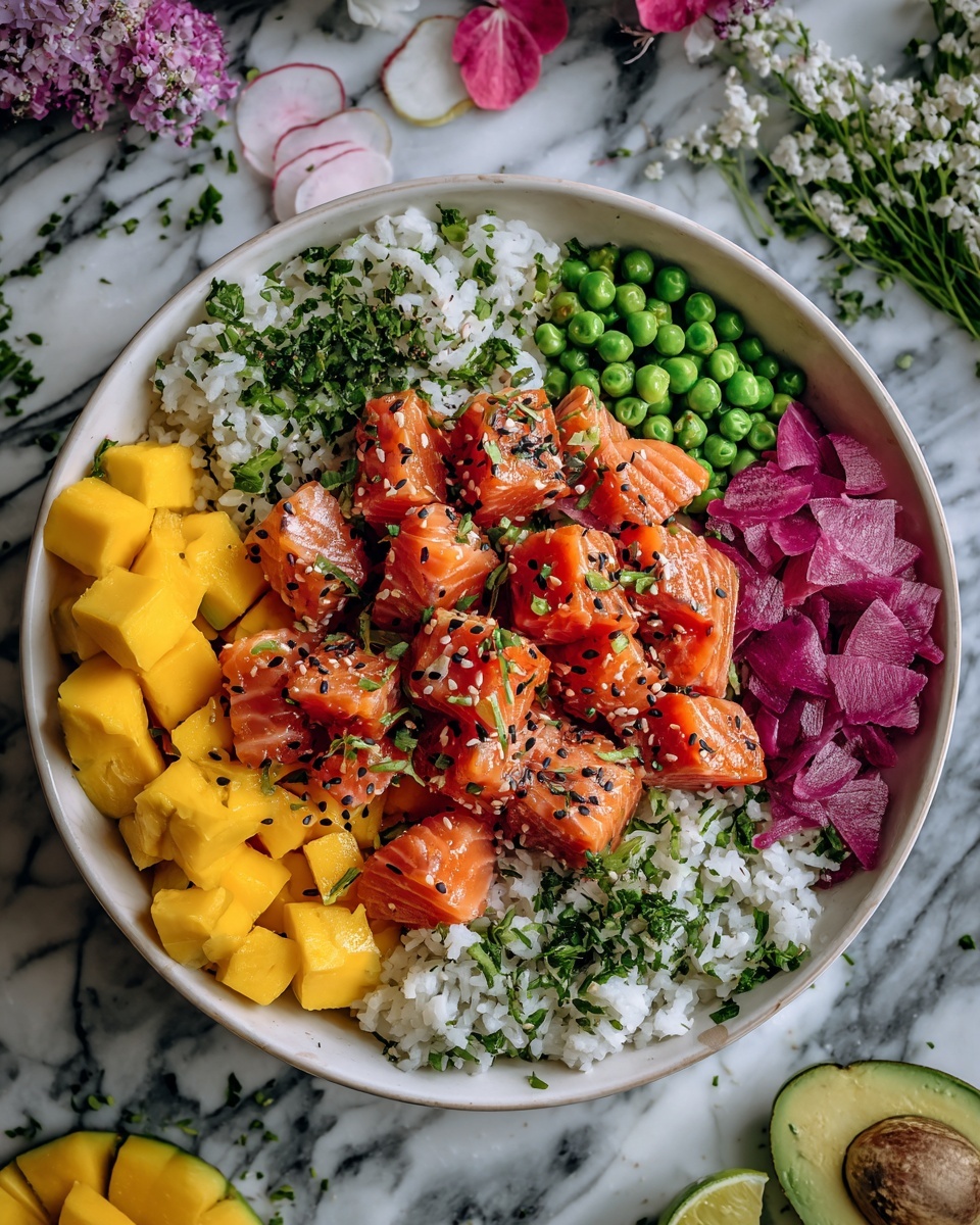 Spicy Salmon Bowls with Coconut Rice Recipe - Recipe Image