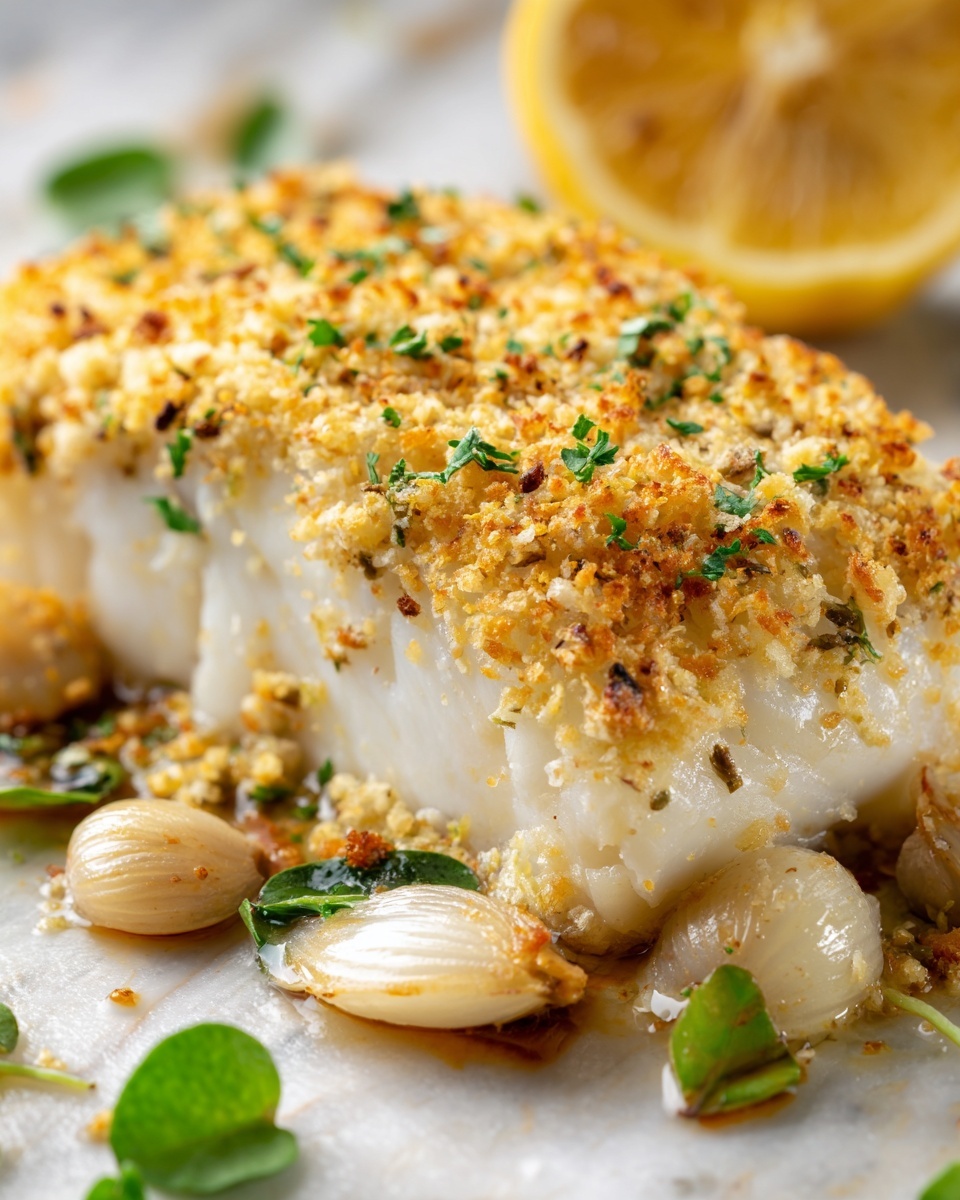 Baked Cod with Lemon and Garlic Recipe - Recipe Image