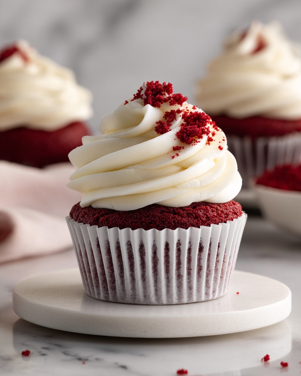 Red Velvet Cheesecake Cupcake Recipe - Recipe Image