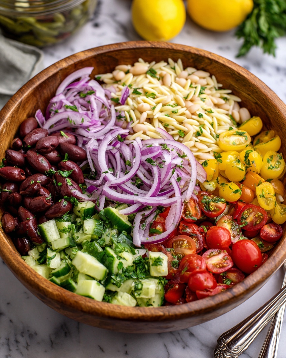 Greek Orzo Salad Recipe - Recipe Image