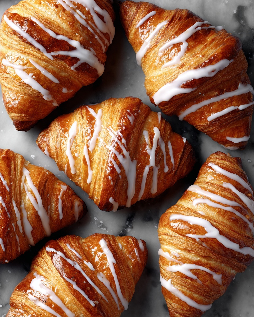 Pumpkin Pie Crescents with Maple Glaze Recipe - Recipe Image