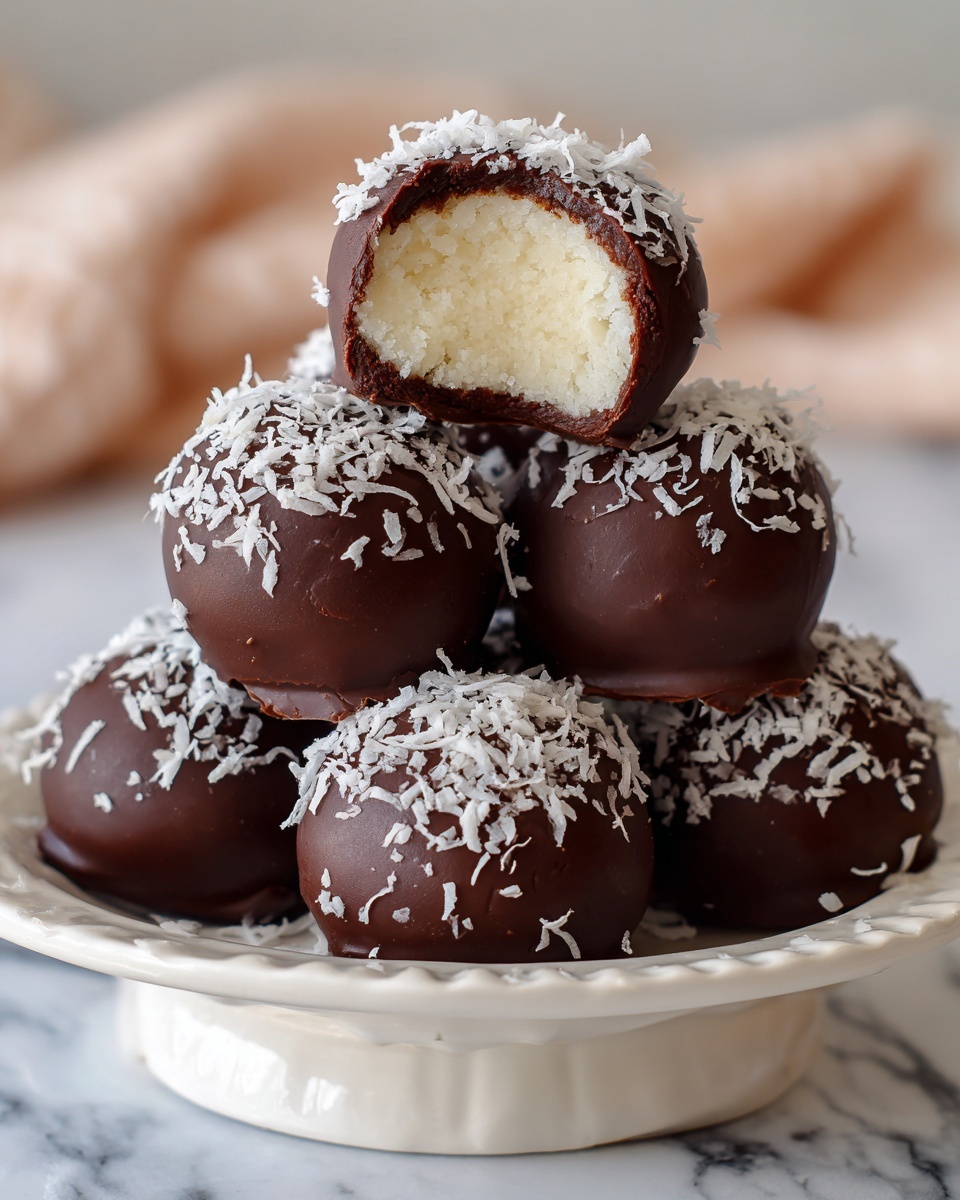 No-Bake Coconut Cream Balls Recipe - Recipe Image