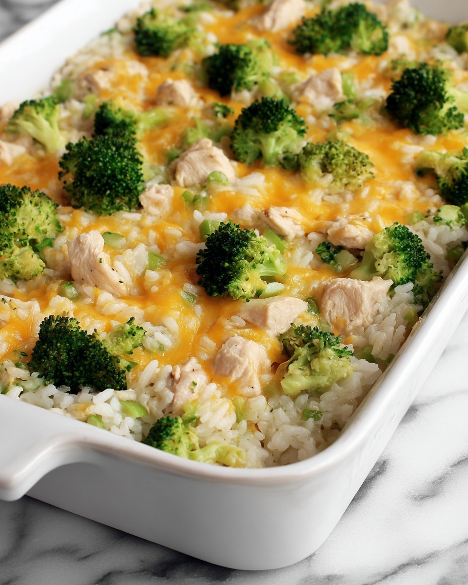 Easy Cheesy Chicken Broccoli Rice Casserole Recipe - Recipe Image