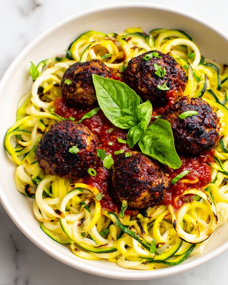 Zucchini Meatballs with Ground Beef Recipe - Recipe Image